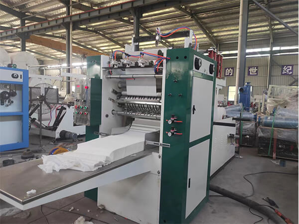 2 row facial tissue machine