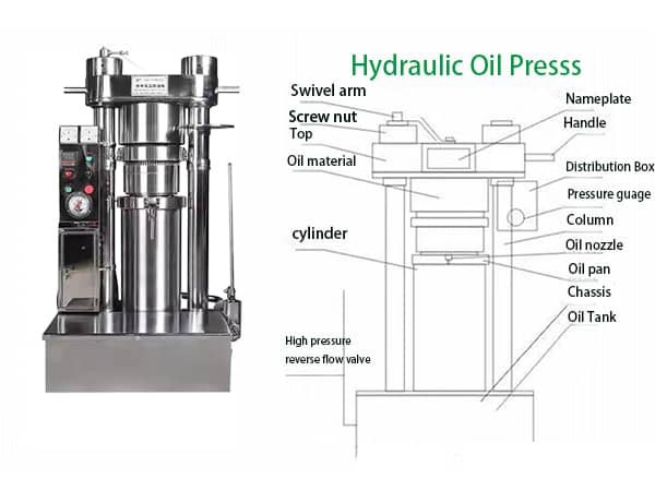 sesame seed oil extraction machine strucuture